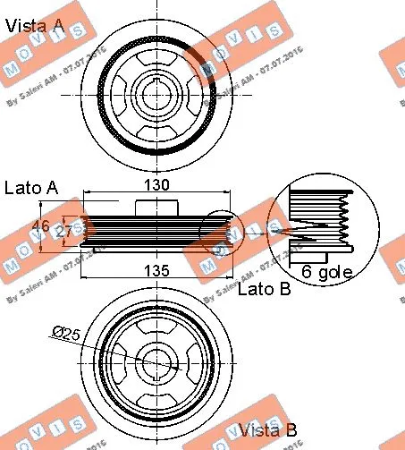 Belt Pulley, crankshaft