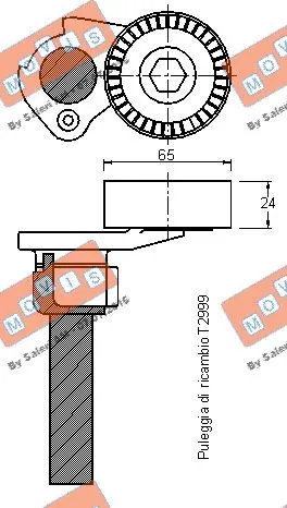Belt Tensioner, V-ribbed belt