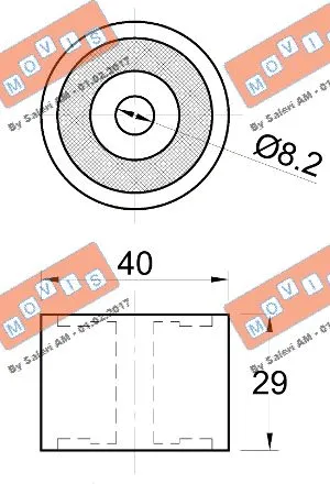 Deflection/Guide Pulley, timing belt