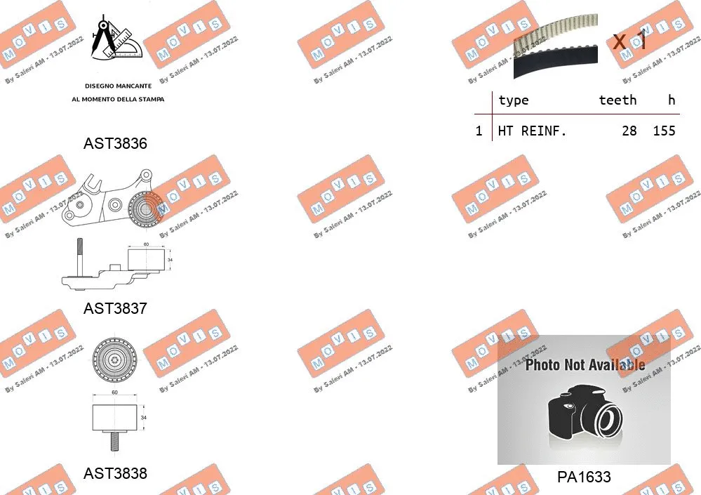 Water Pump & Timing Belt Kit