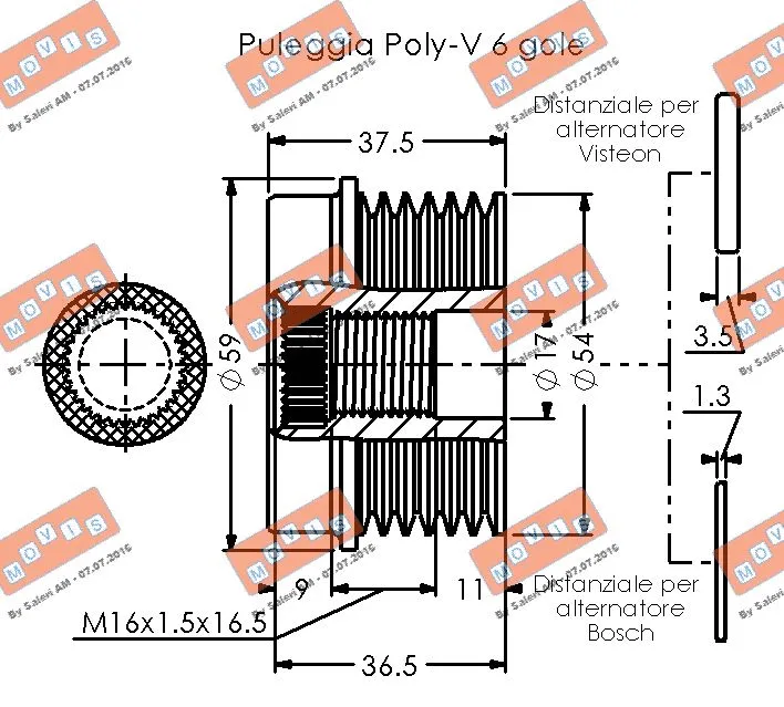 Alternator Freewheel Clutch
