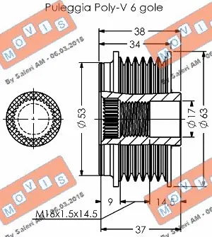Alternator Freewheel Clutch
