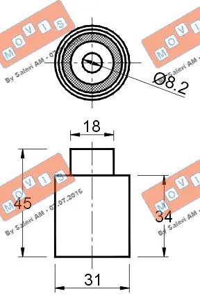 Deflection/Guide Pulley, timing belt