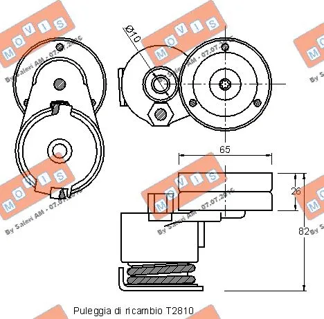 Belt Tensioner, V-ribbed belt