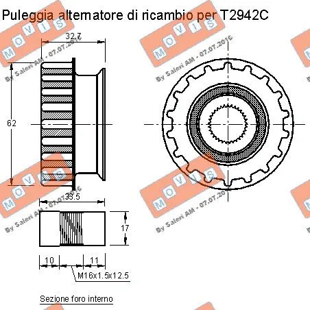 Alternator Freewheel Clutch