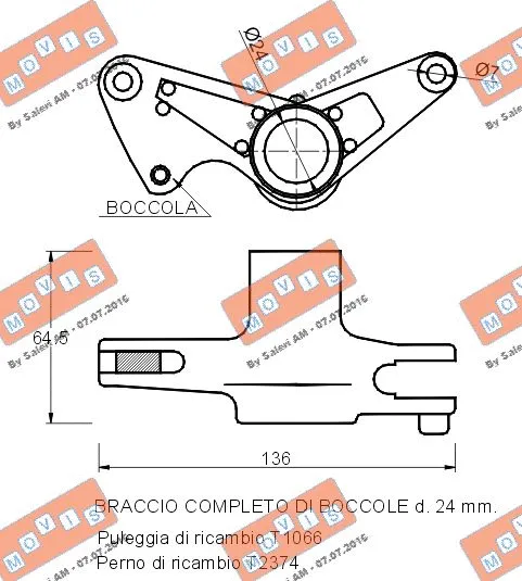 Belt Tensioner, V-ribbed belt