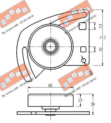 Belt Tensioner, V-ribbed belt