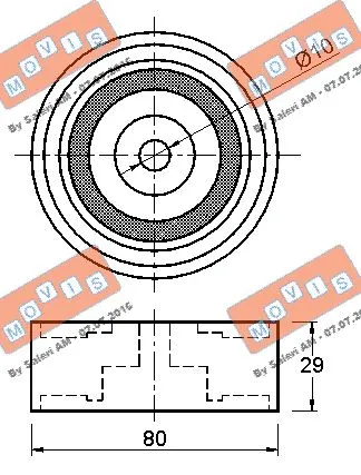 Deflection/Guide Pulley, timing belt