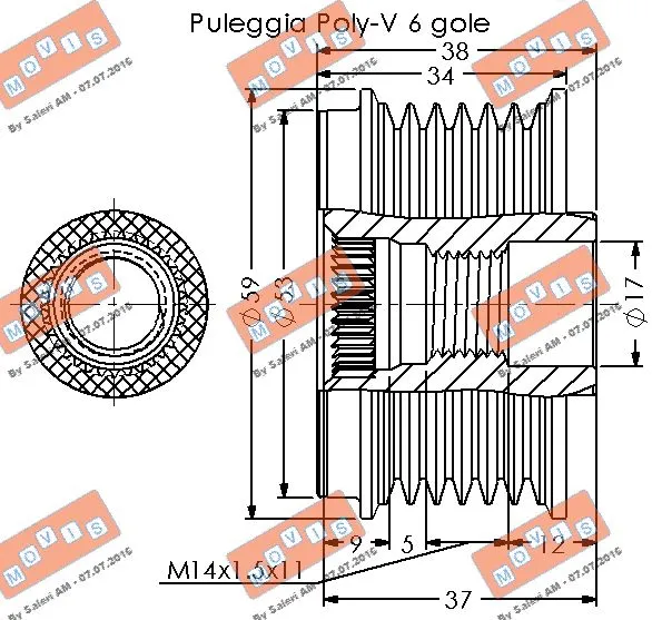 Alternator Freewheel Clutch