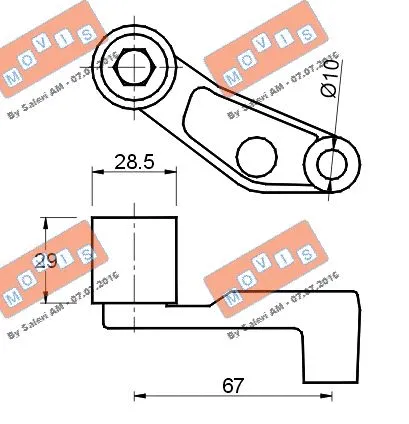 Deflection/Guide Pulley, timing belt