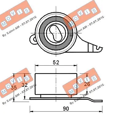 Tensioner Pulley, timing belt