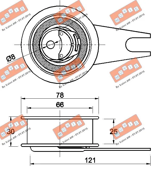 Tensioner Pulley, timing belt