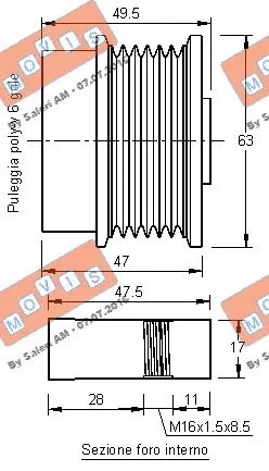 Alternator Freewheel Clutch