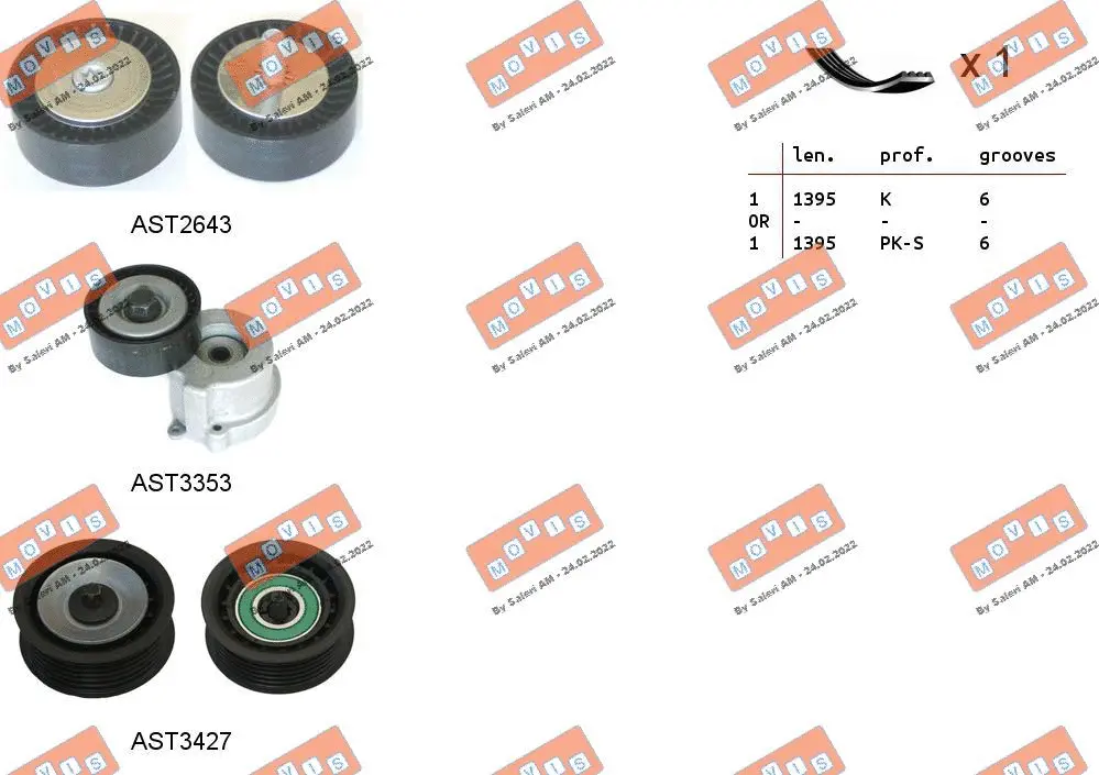 V-Ribbed Belt Set (ASTA0078)