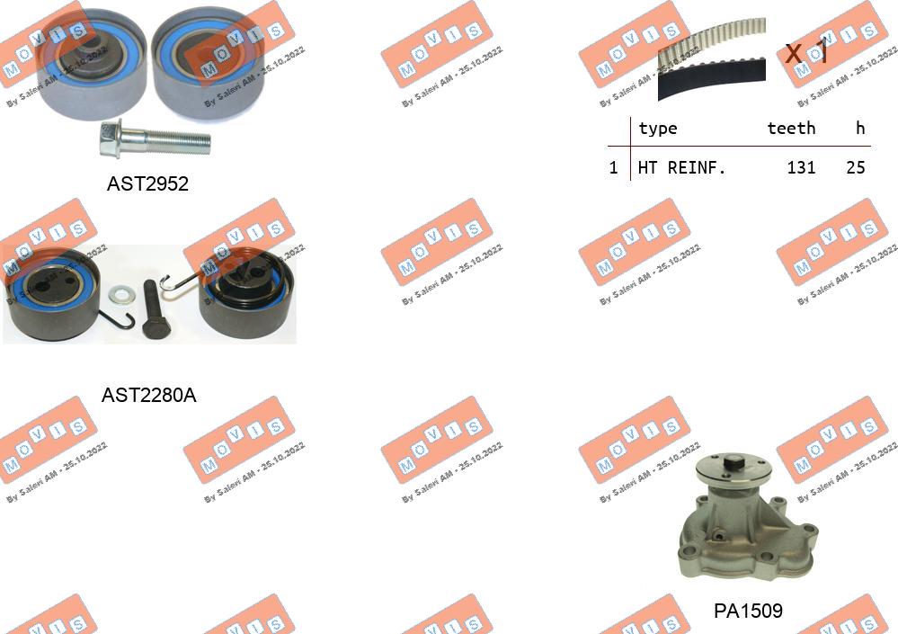 Water Pump & Timing Belt Kit (ASTK0868APA)