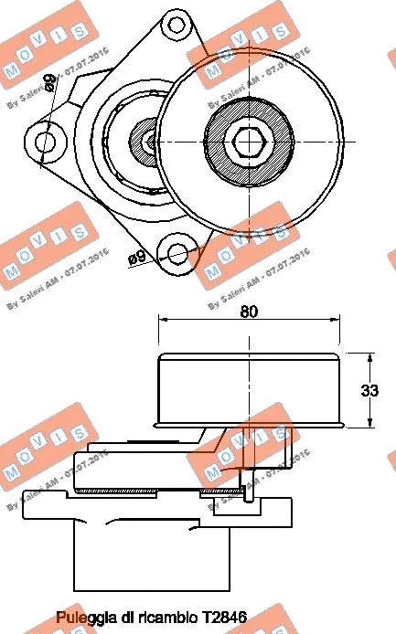 Belt Tensioner, V-ribbed belt