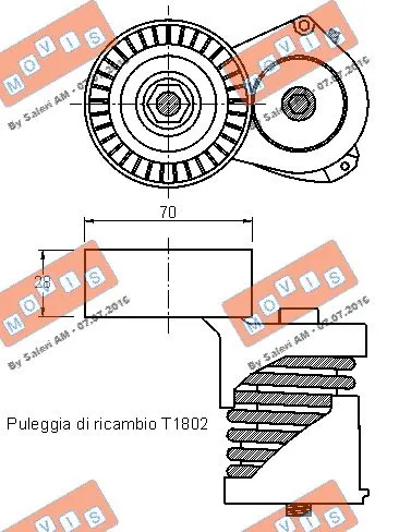Belt Tensioner, V-ribbed belt