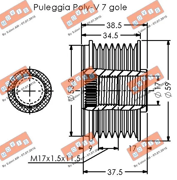 Alternator Freewheel Clutch
