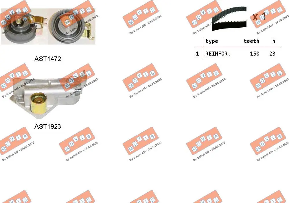 Timing Belt Kit (ASTK0909)