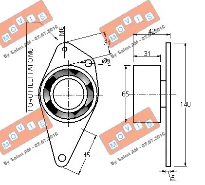 Deflection/Guide Pulley, timing belt