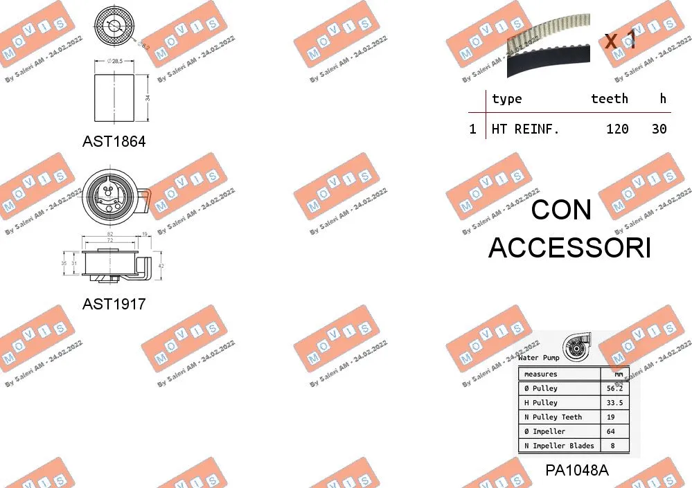 Water Pump & Timing Belt Kit