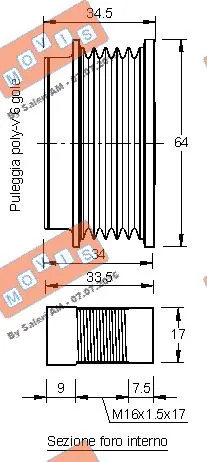 Alternator Freewheel Clutch