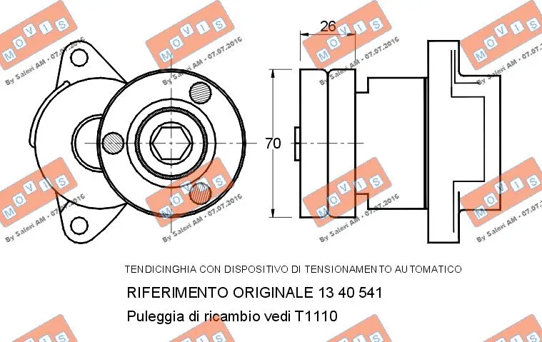 Belt Tensioner, V-ribbed belt