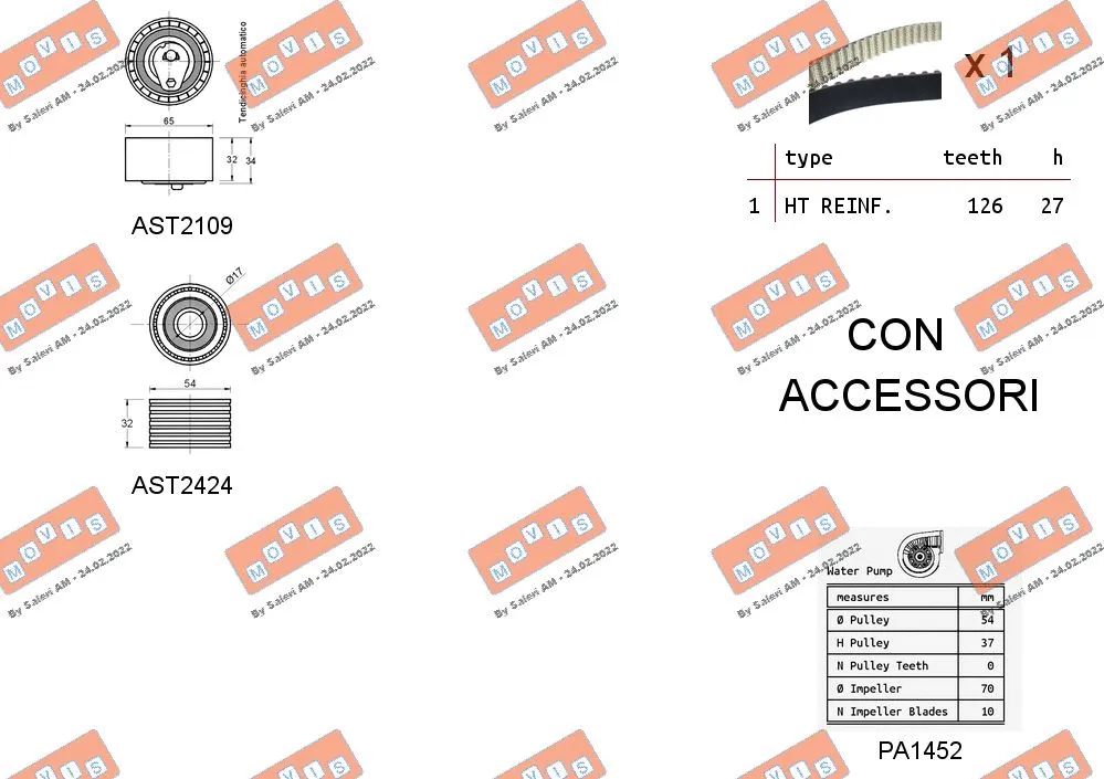 Water Pump & Timing Belt Kit