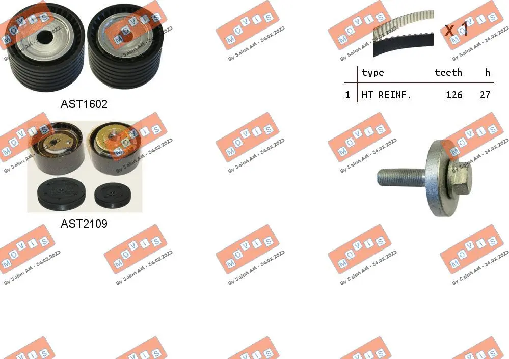 Timing Belt Kit (ASTK1072)