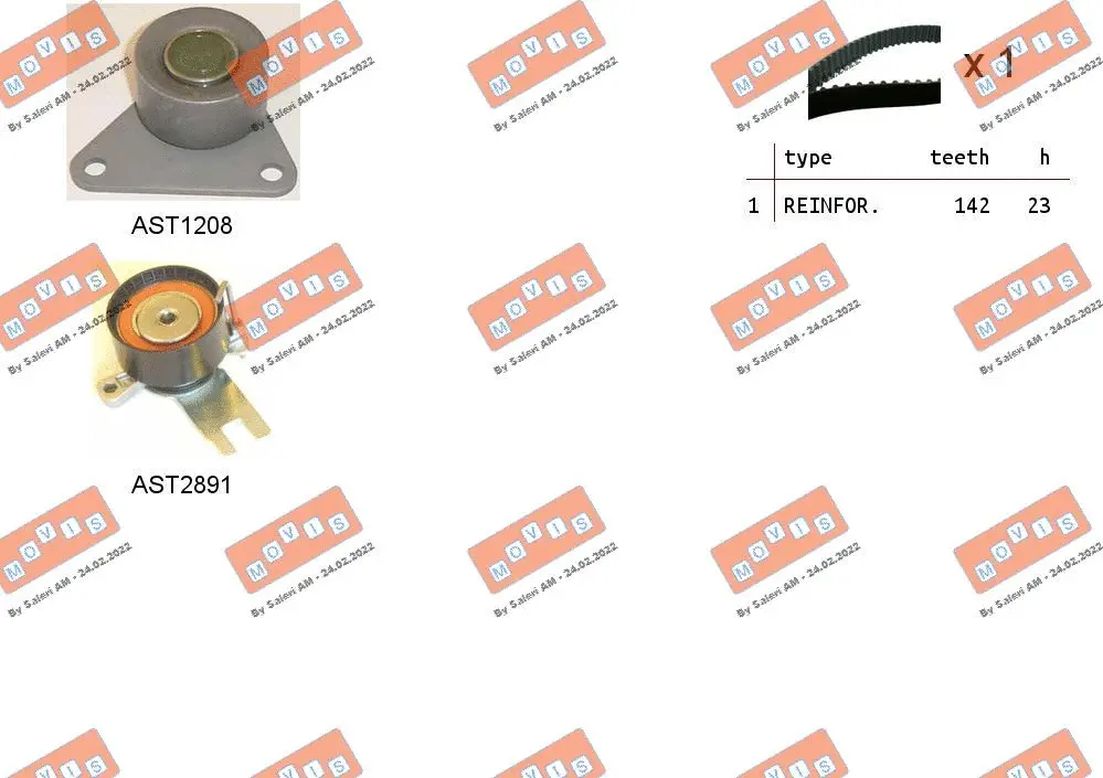 Timing Belt Kit (ASTK1155)
