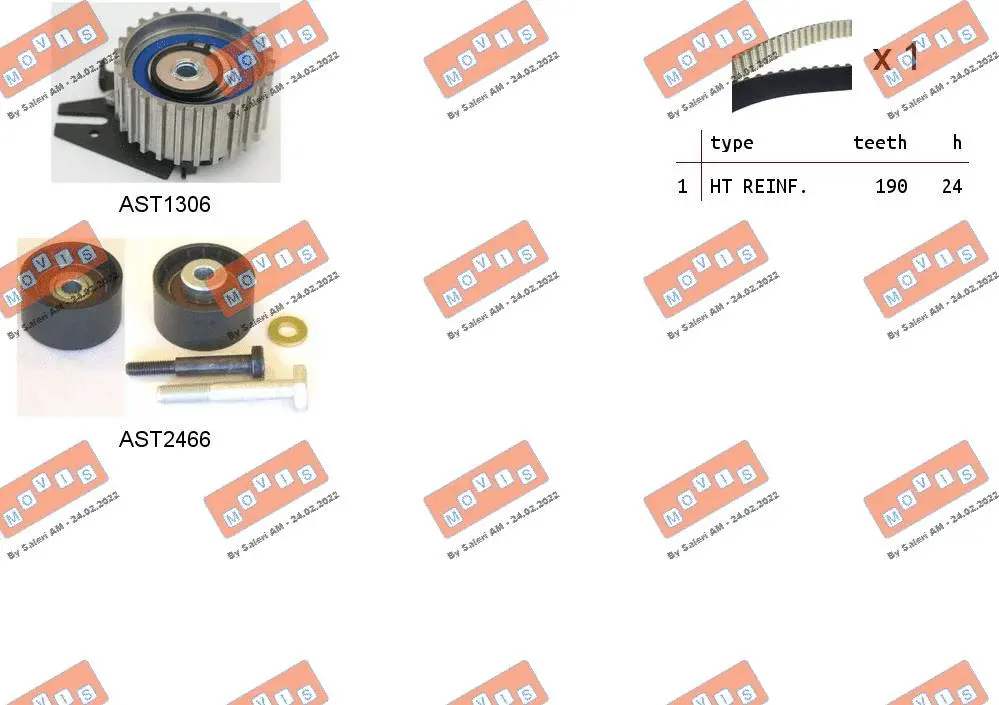 Timing Belt Kit (ASTK1093)