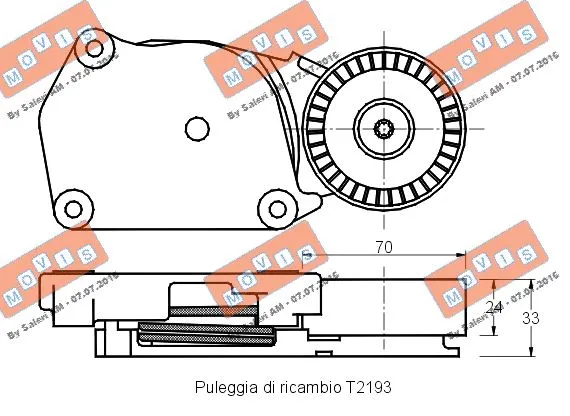 Belt Tensioner, V-ribbed belt