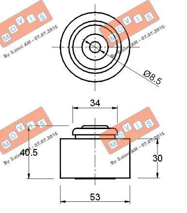 Deflection/Guide Pulley, timing belt