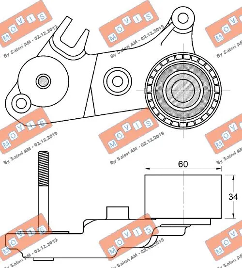 Deflection/Guide Pulley, timing belt