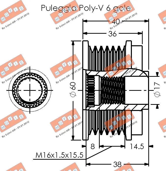 Alternator Freewheel Clutch
