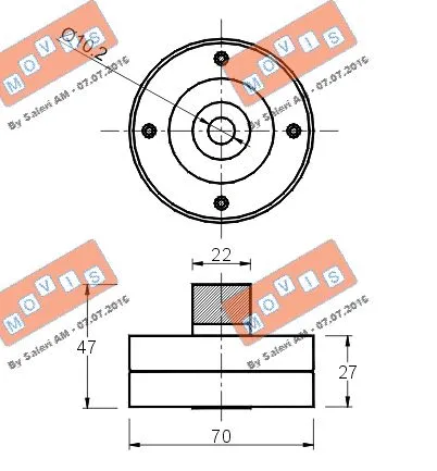 Deflection/Guide Pulley, V-ribbed belt