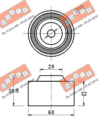 Deflection/Guide Pulley, timing belt