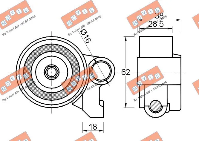 Tensioner Pulley, timing belt