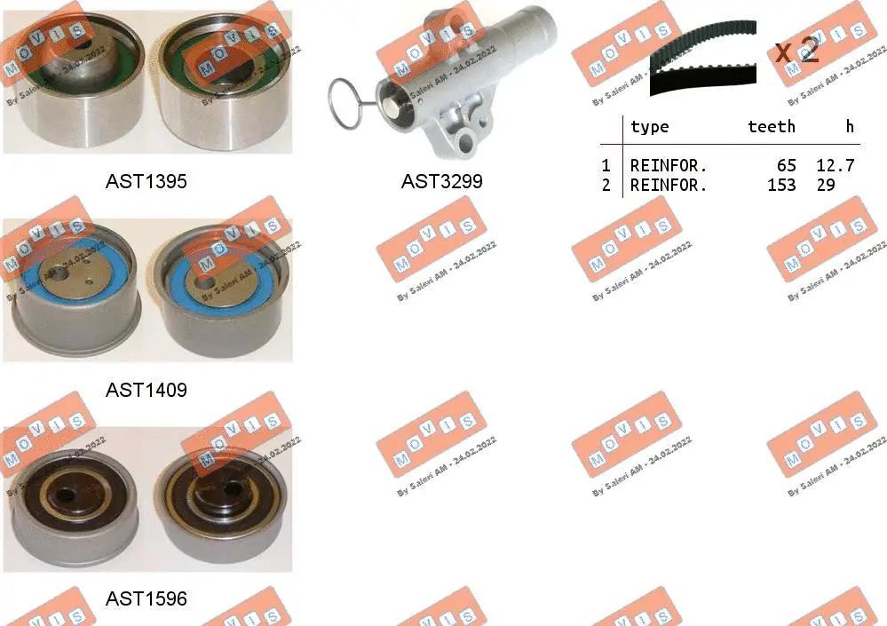 Timing Belt Kit (ASTK1271)