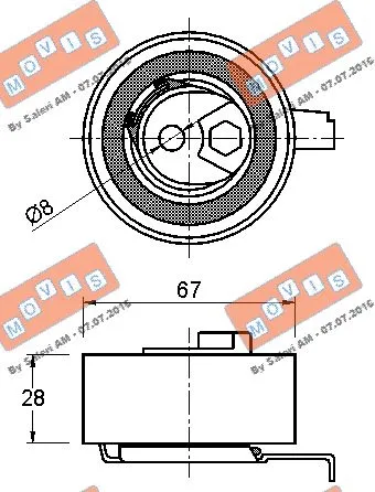 Tensioner Pulley, timing belt