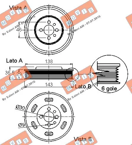 Belt Pulley, crankshaft