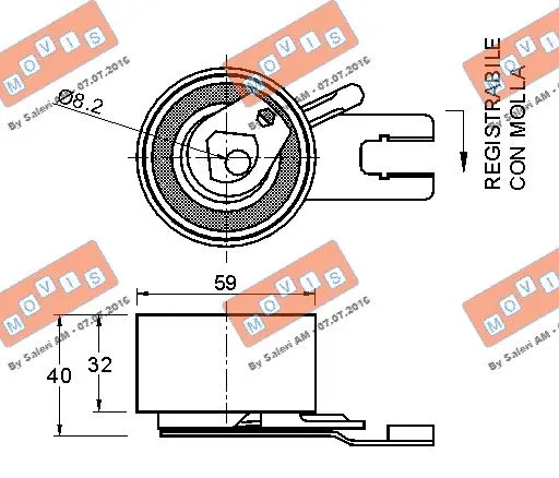 Tensioner Pulley, timing belt