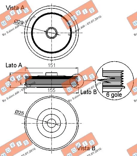 Belt Pulley, crankshaft