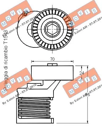 Belt Tensioner, V-ribbed belt