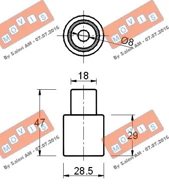 Deflection/Guide Pulley, timing belt