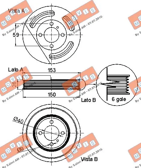 Belt Pulley, crankshaft