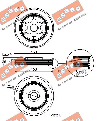 Belt Pulley, crankshaft