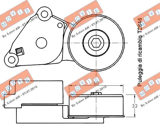 Belt Tensioner, V-ribbed belt