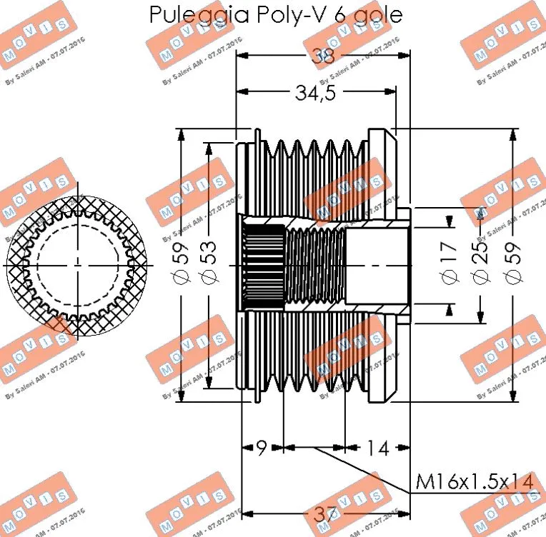 Alternator Freewheel Clutch