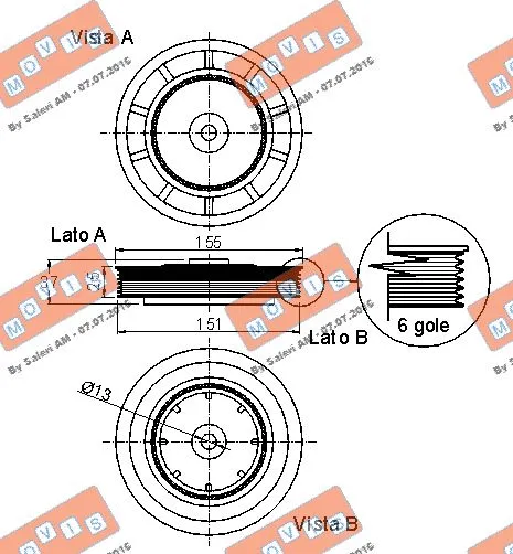 Belt Pulley, crankshaft